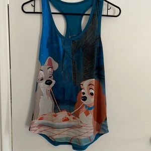 Disney Lady and the tramp tank top